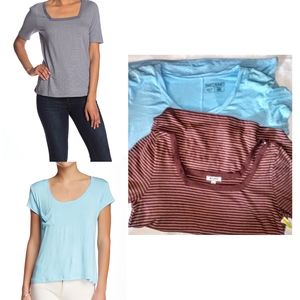 Susina Striped & Sweet Romeo Pocket Tee Bundle,